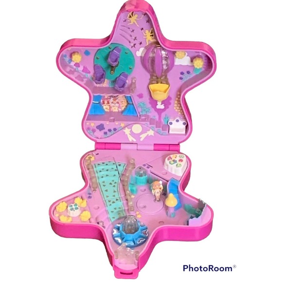 Polly Other - Polly Pockets Fairy Light Wonderland Pink Star Compact angel doll